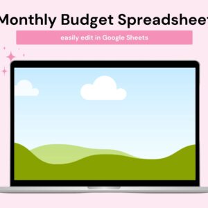 Boutique – spreadsheet mockup